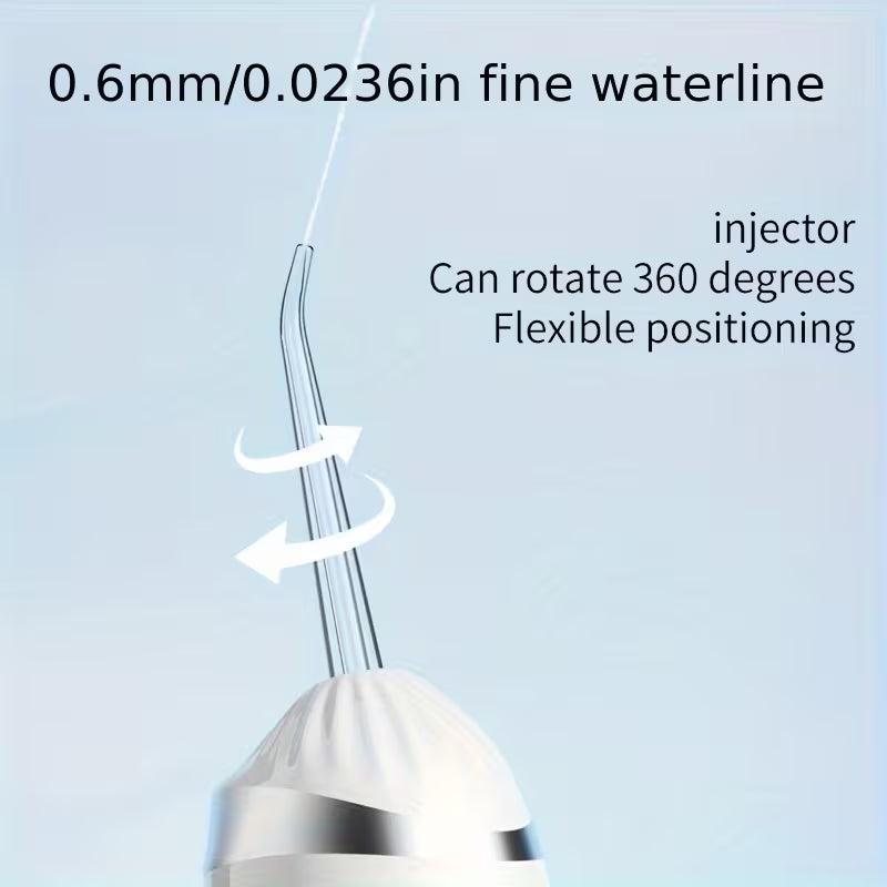 Irrigador Bucal Portátil A16 Ultra Potente 200ml y 4 Boquillas Profesionales