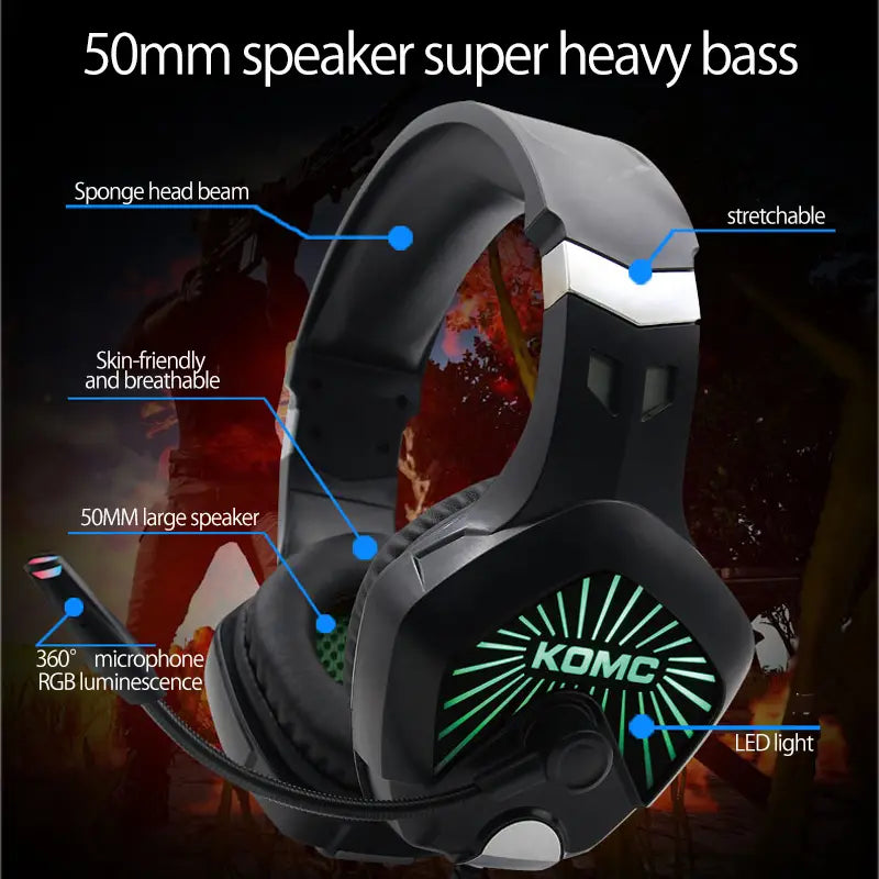 Audifonos PC gamer komc G316