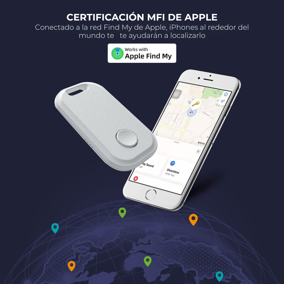 Rastreador mini GPS AIYATO compatible con Find My de Apple (iOS)