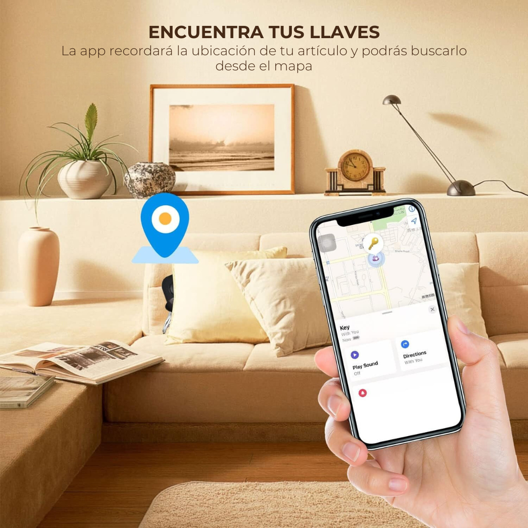 Rastreador mini GPS AIYATO compatible con Find My de Apple (iOS)