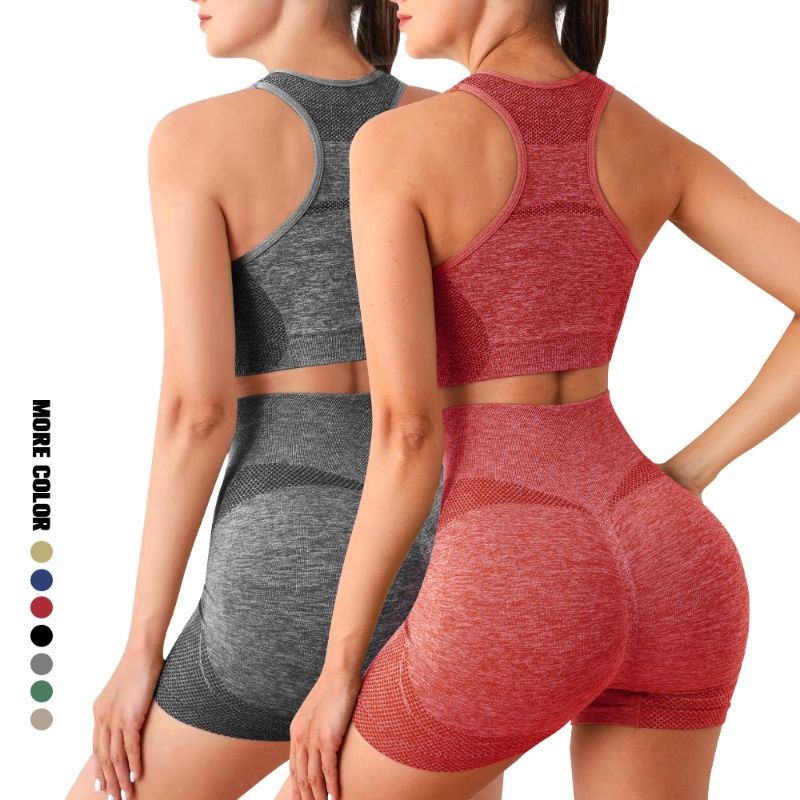 Sujetador y Shorts deportivo para mujer 2 Piezas