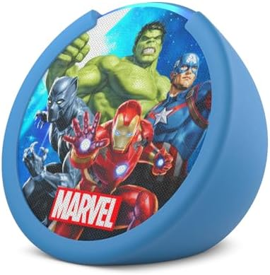 Parlante Alexa Echo Pop Kids Amazon Diseñado para Niños (Marvel)