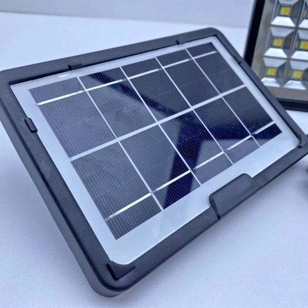 Set lampara + 2 focos con panel solar