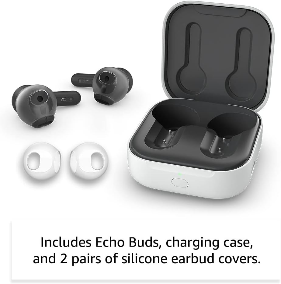 Audífonos Echo Buds (3rd Gen) Amazon, Bluetooth 5.2 con Asistente Alexa