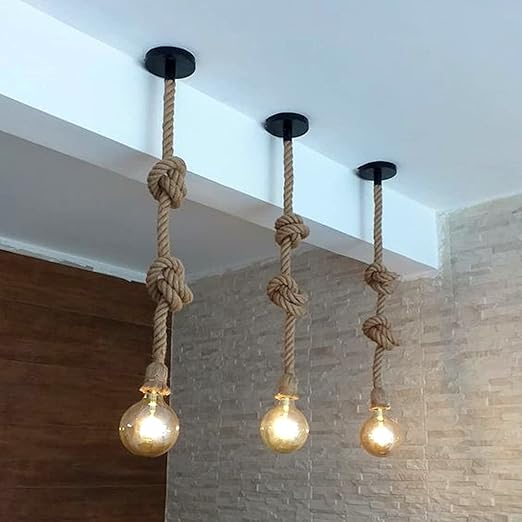Decoracion soga cable conector de foco