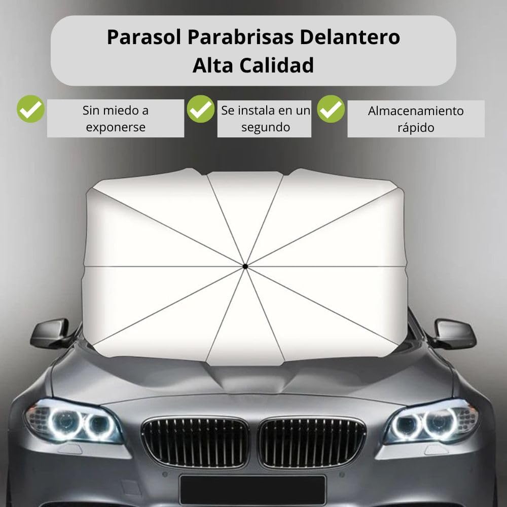 Cubre Parabrisas Para Carro Tipo Sombrilla 130x75CM
