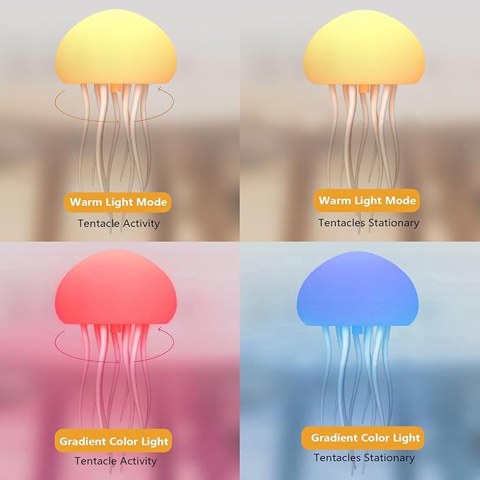 Lampara led RGB medusa aurora mood light recargable 1000mah