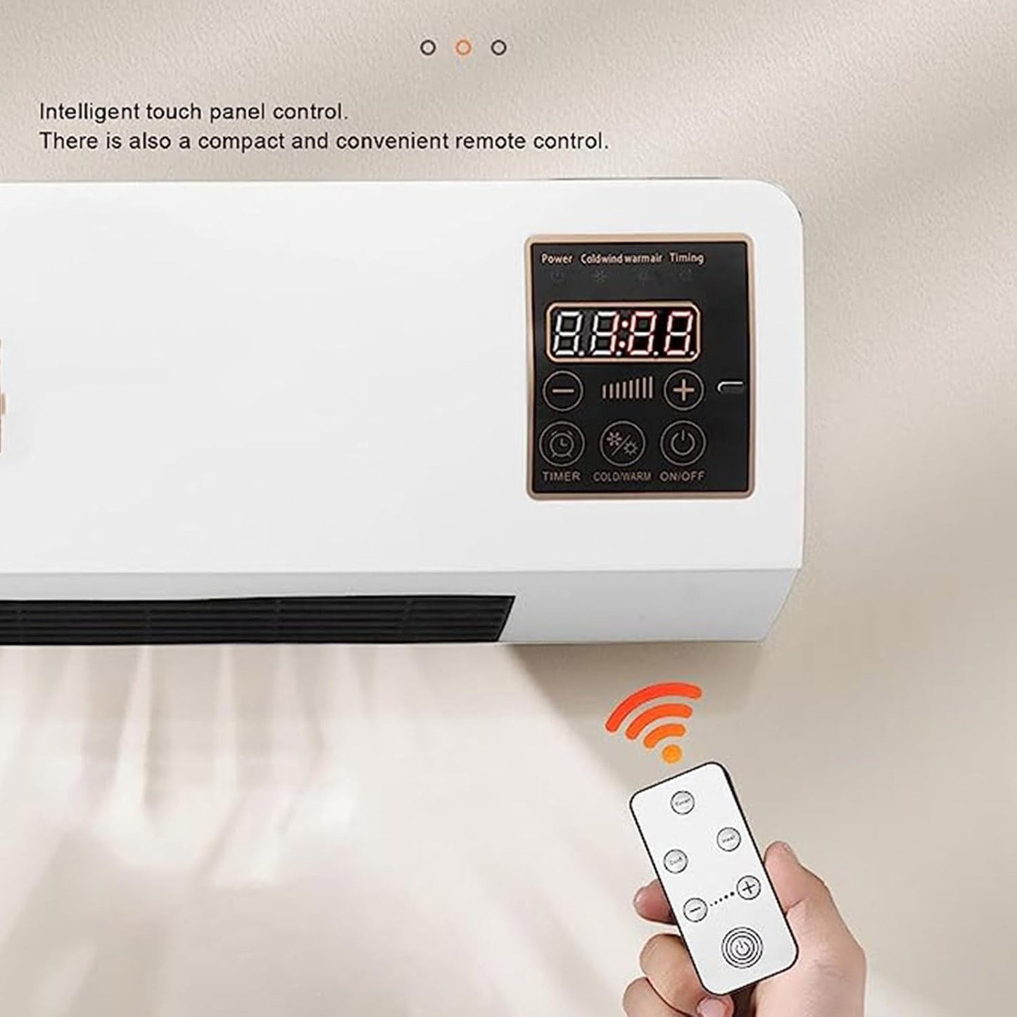 Mini Aire acondicionado porátil 2 en 1 con control remoto