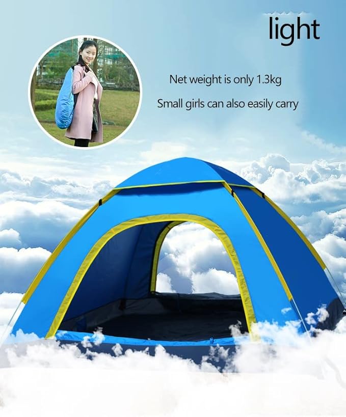 Carpa camping 4 personas 200x200cm - 135alt