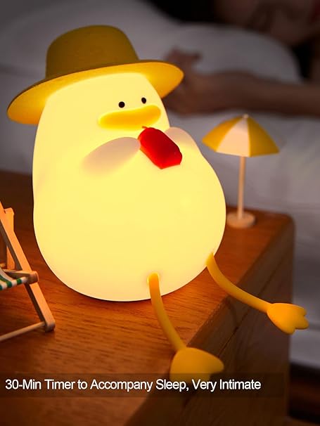 Lámpara patito de silicona con 8 modos de luz rgb