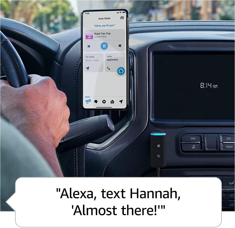 Amazon Asistente Echo Auto (2rd Gen) Lleva a Alexa en tu vehículo
