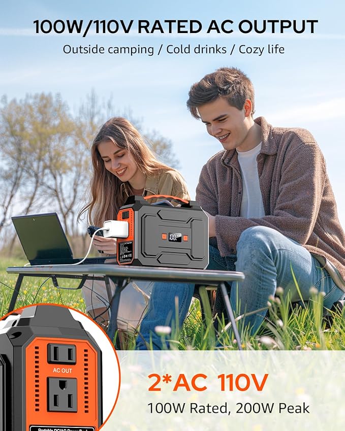 Estación de energía portátil de 60000mAh con panel solar 40W