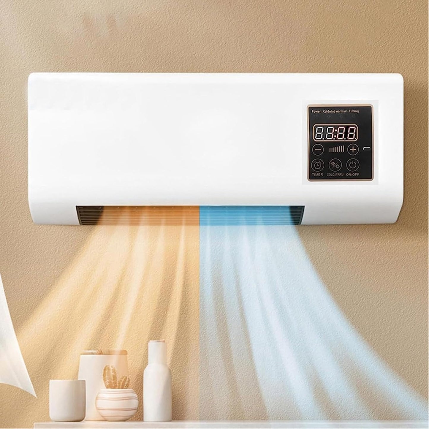 Mini Aire acondicionado porátil 2 en 1 con control remoto