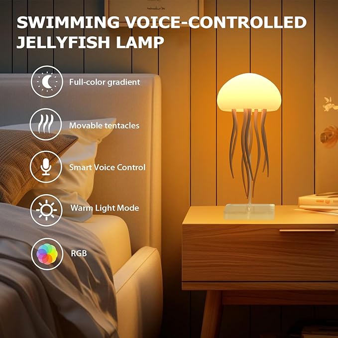 Lampara led RGB medusa aurora mood light recargable 1000mah