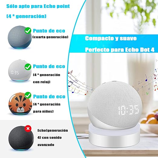 Soporte base redonda para alexa echo dot 4th / 5th generacion