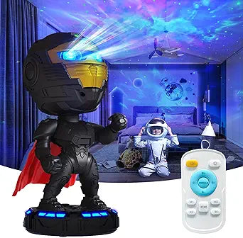 Proyector de estrellas robot para decoración de habitación de niños