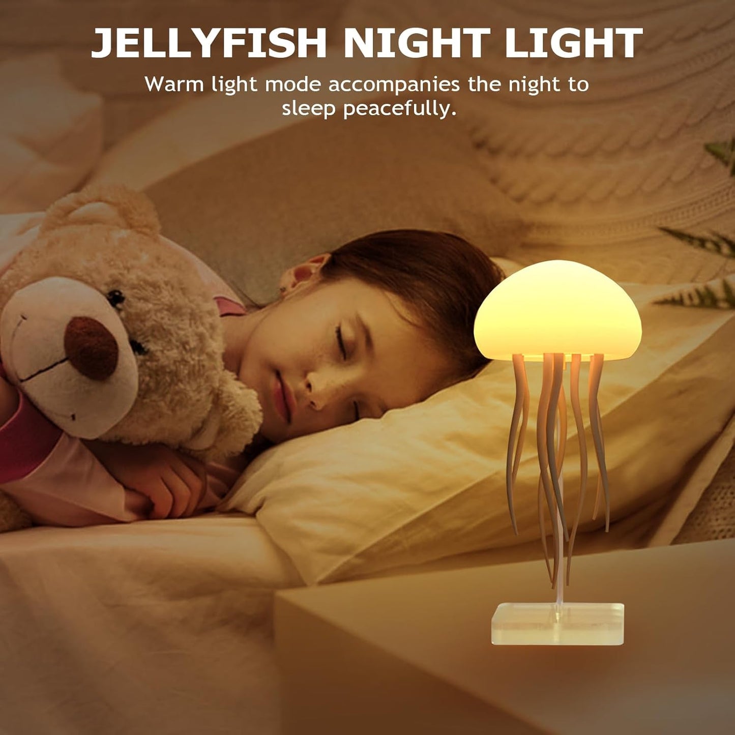 Lampara led RGB medusa aurora mood light recargable 1000mah
