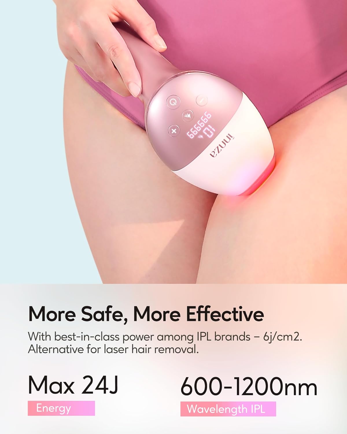 Dispositivo de depilación IPL en casa para mujeres y hombres INNZA incluye Gel 300g