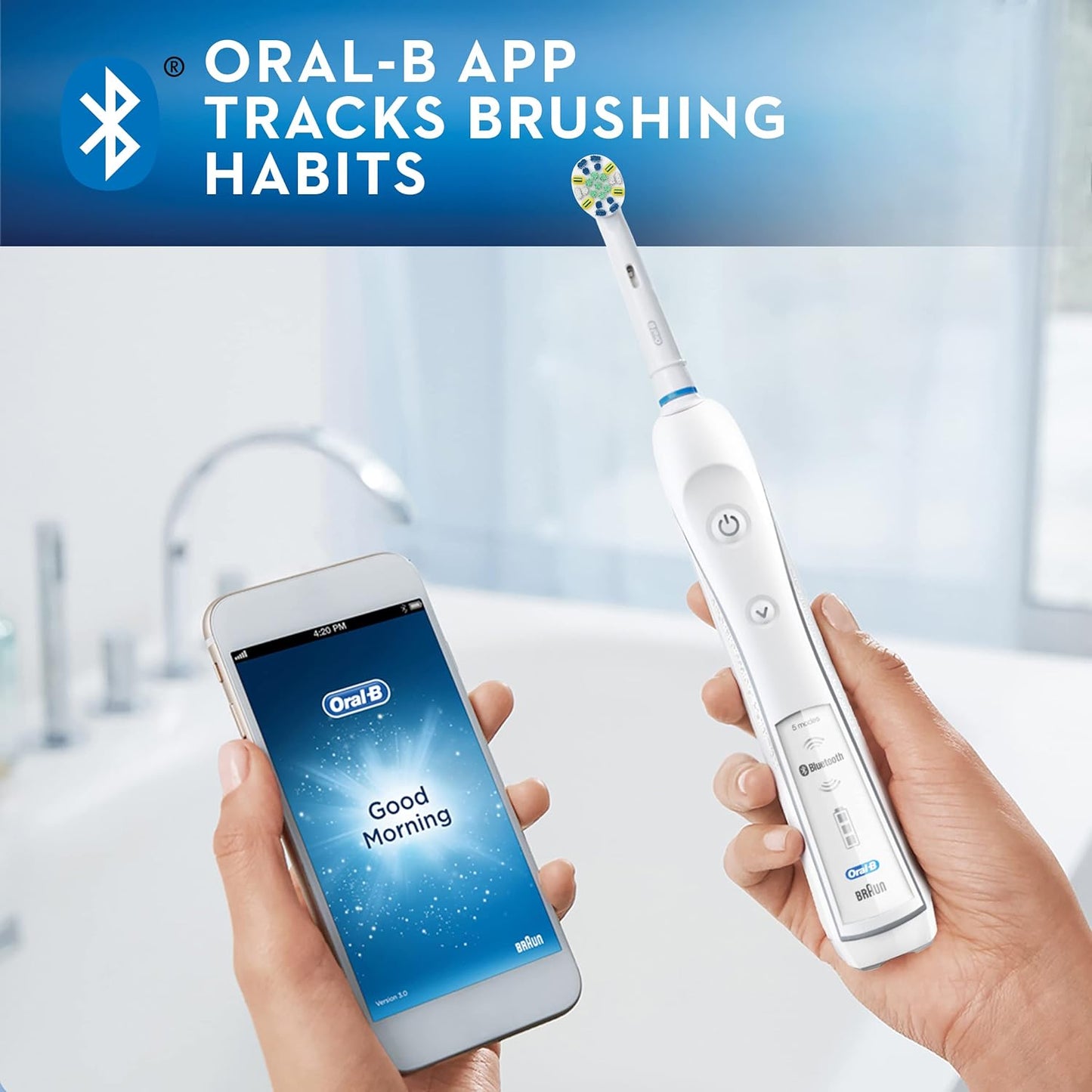 Cepillo Dental Eléctrico Oral B Pro 5000, Conexión Bletooth