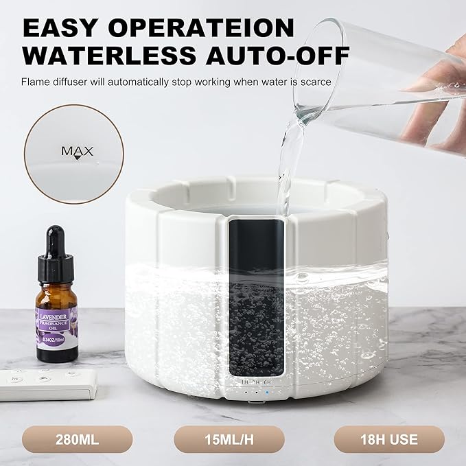 Difusor Humidificador De Aroma Llama De Fogata