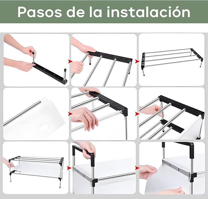 Repiza zapatera armable 6 pisos storage rack 140x63cm