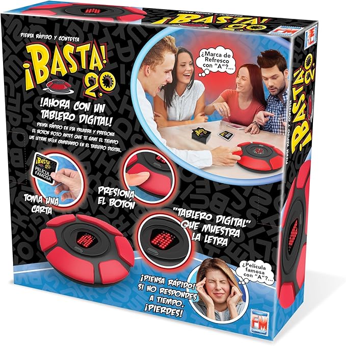 Ruleta juego de mesa letra BASTA 2.0 temporizador + 20 cartas