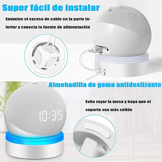 Soporte base redonda para alexa echo dot 4th / 5th generacion