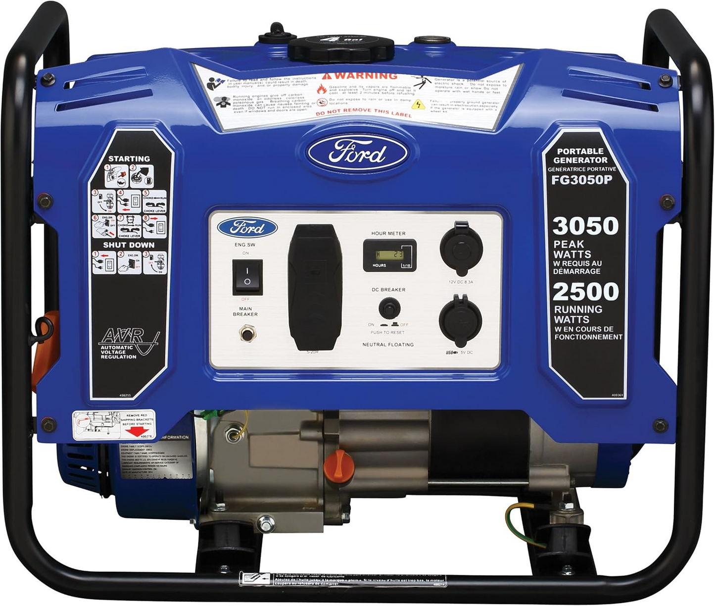 Generador de energía FORD FG3050P con encendido eléctrico