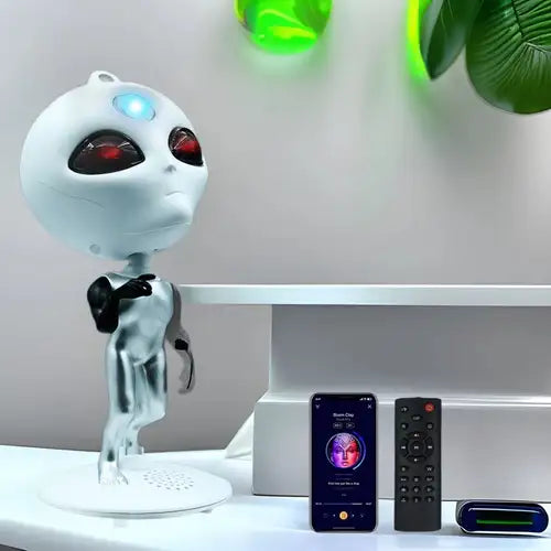 Lámpara Extraterrestre Proyector Estrellas Bocina Bluetooth