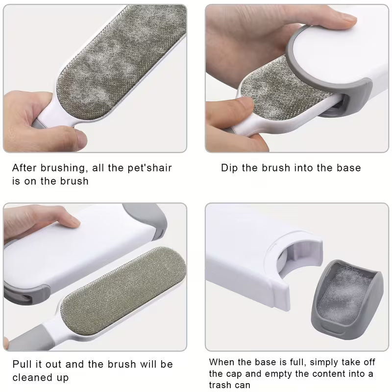 Cepillo Quita Pelusa y Pelos de Mascota con Estuche 2en1