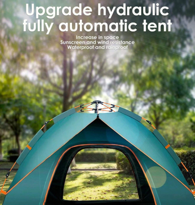 Carpa de Acampar con Armado Automático 4 personas 200x200cm