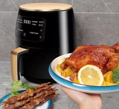 Freidora de aire silver crest 6L 2400w gran potencia y capacidad para cocinar