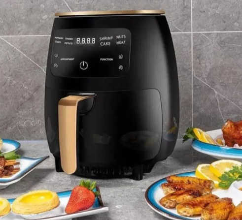 Freidora de aire silver crest 6L 2400w gran potencia y capacidad para cocinar