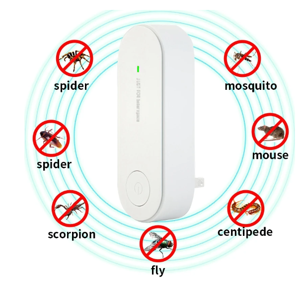 Repelente electrónico ultrasónico de insectos, control de plagas