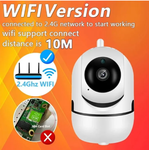 Cámara de seguridad wifi 1 antena con giro de 350° vigilancia remota