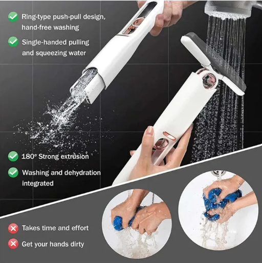 Mini trapeador de mano portátil esponja limpiador multiuso