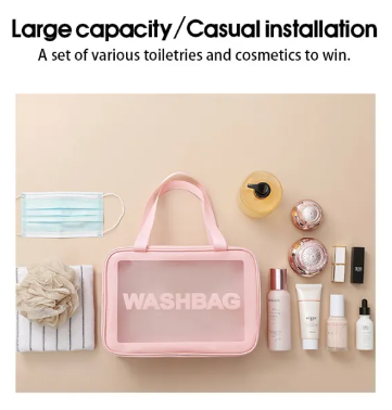 Bolso organizador de viaje portátil impermeable transparente de alta capacidad