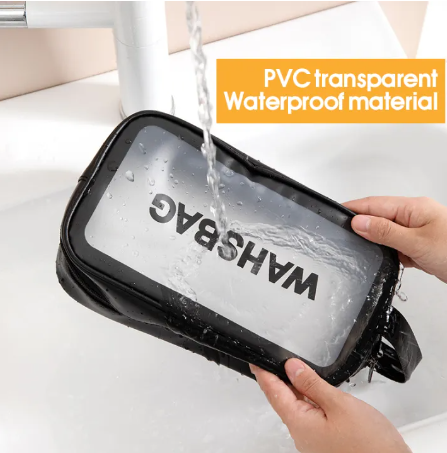 Bolso organizador de viaje portátil impermeable transparente de alta capacidad