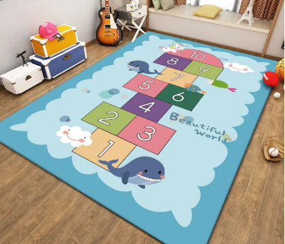 Alfombra para niños con diseños horas de diversión y aventuras garantizadas