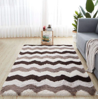 Alfombra afelpada de lujo suavidad y estilo para tu hogar en un espacio de 150x200cm