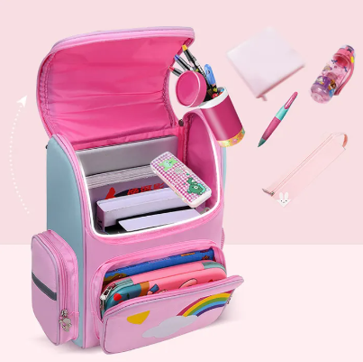 Mochila escolar espaciosa y divertida con diseños para niños y niñas