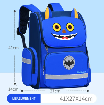 Mochila escolar espaciosa y divertida con diseños para niños y niñas