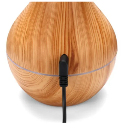 Difusor de aroma jarrón con diseño de madera capacidad de 130ml