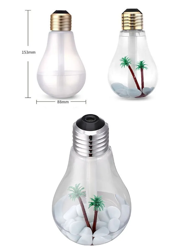 Difusor de aroma en forma de foco transparente capacidad de 400ml