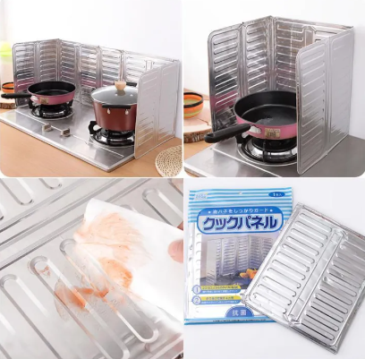 Aluminio protector de cocina antiadherente libres de salpicaduras de grasa 120x50cm