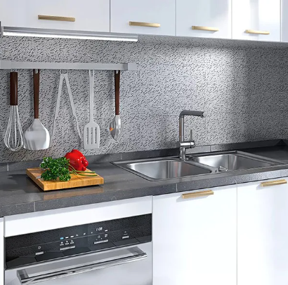 Aluminio papel adhesivo para cocina protección para mesones paredes y muebles