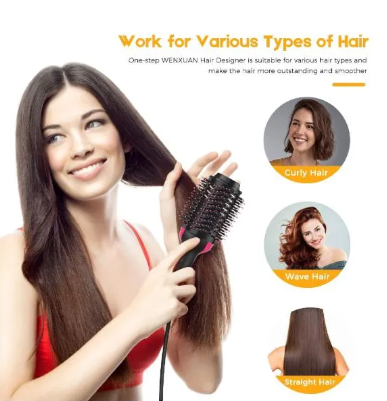 Cepillo secadora one step secado rápido y alisador de cabello 2 en 1