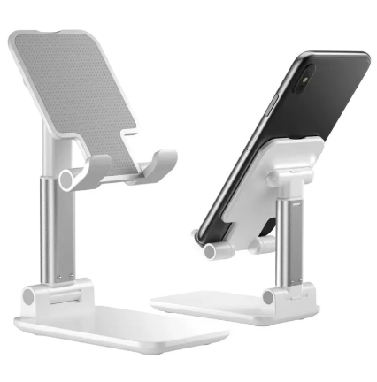 Soporte Plegable Para Teléfono Y Tablet - Color Rosa, Ligero, Portátil, Ideal Para Ver Videos Y Videollamadas