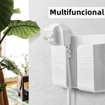 Holder organizador multifuncional de pared soporte para celulares y controles