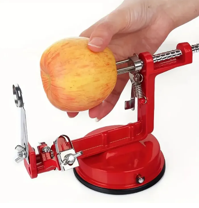 Pelador y rebanador manual de frutas multifuncional sin esfuerzo 3 en 1